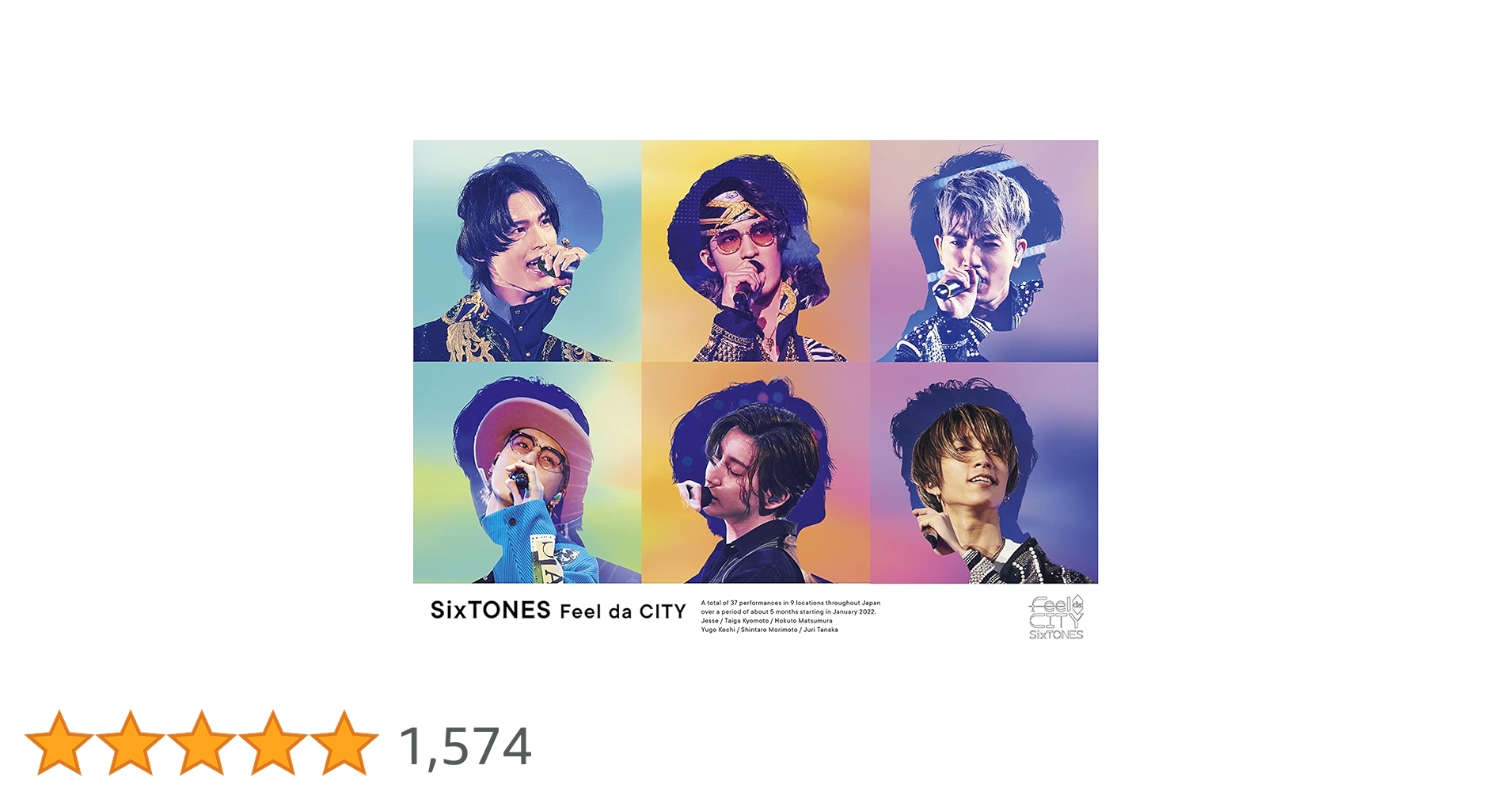 ミュージック SixTONES ONEST Feel da CITY ソニーミュージックマーケティング DVD SixTONES/ Feel da CITY 通常盤